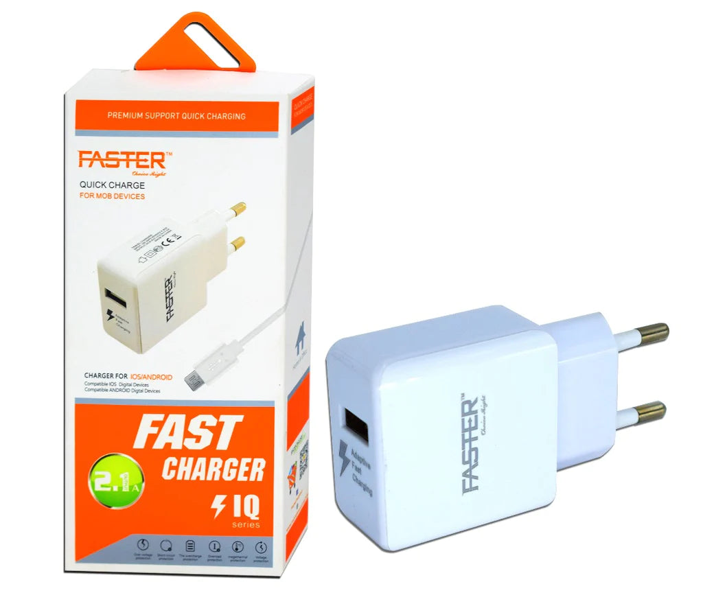 FASTER FAC-900 Quick & Fast Charger IQ Series 2.1A FASTER FAC-900 Quick & Fast Charger IQ Series 2.1A